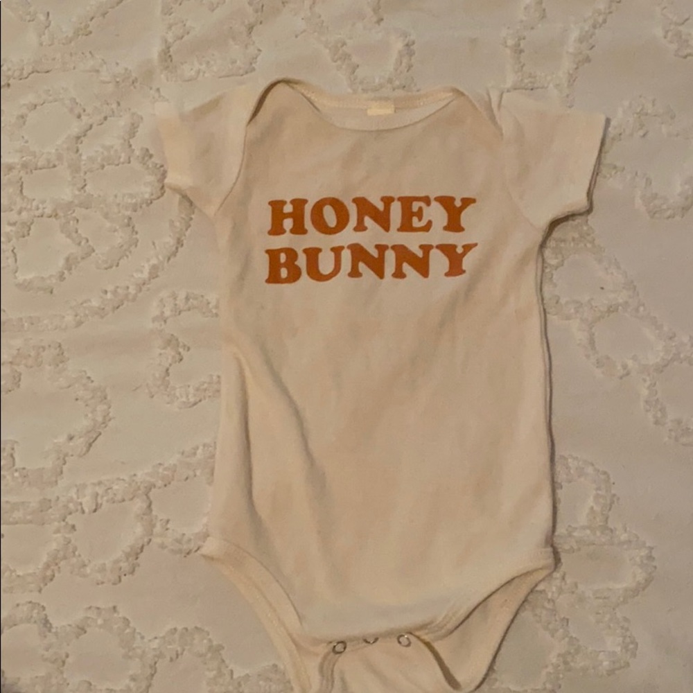 Aspen and company “Honey Bunny” onsie